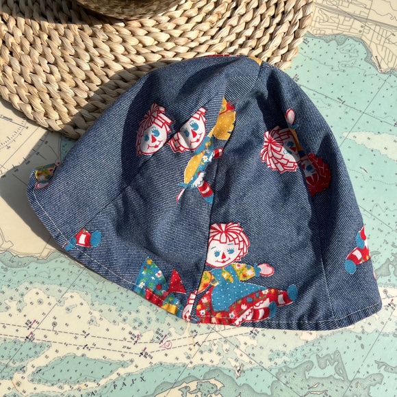 Vintage Raggedy Anne Tulip Style Children’s Bucket Hat - Picture 1 of 3